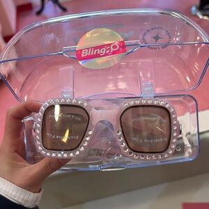Bling2o pink rhinestone swim goggles
